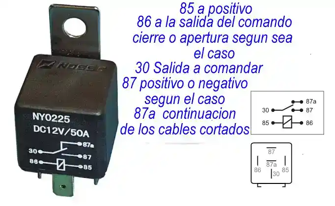Circuito rele tipo ralux 12v zuk