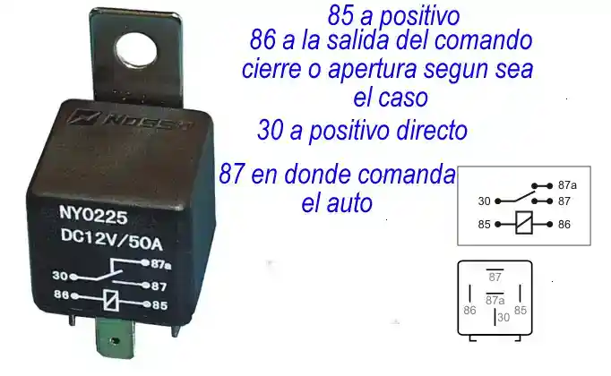 Circuito rele tipo ralux 12v 5 patas zuk