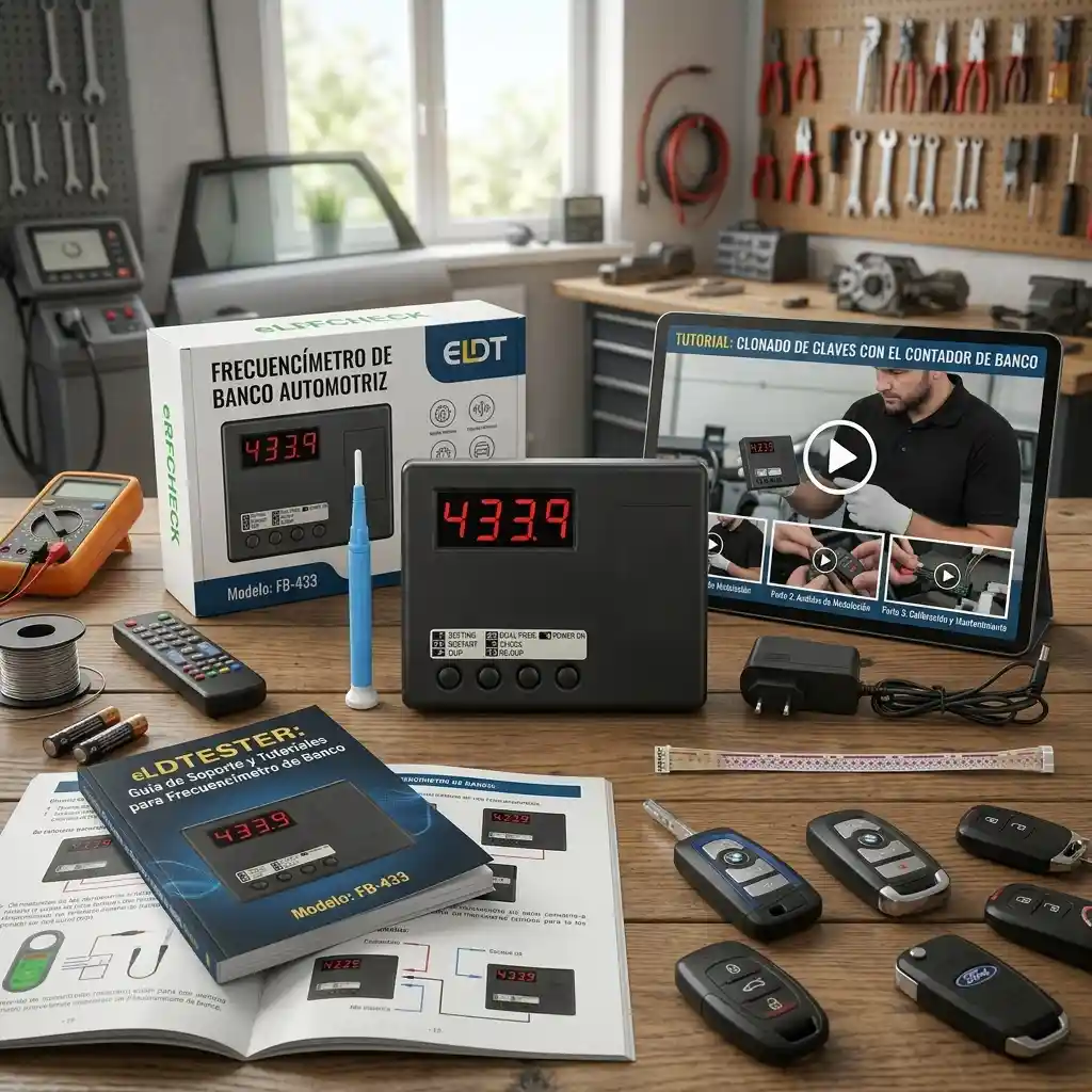 RMC888 Frecuencimetro y programador de controles remoto