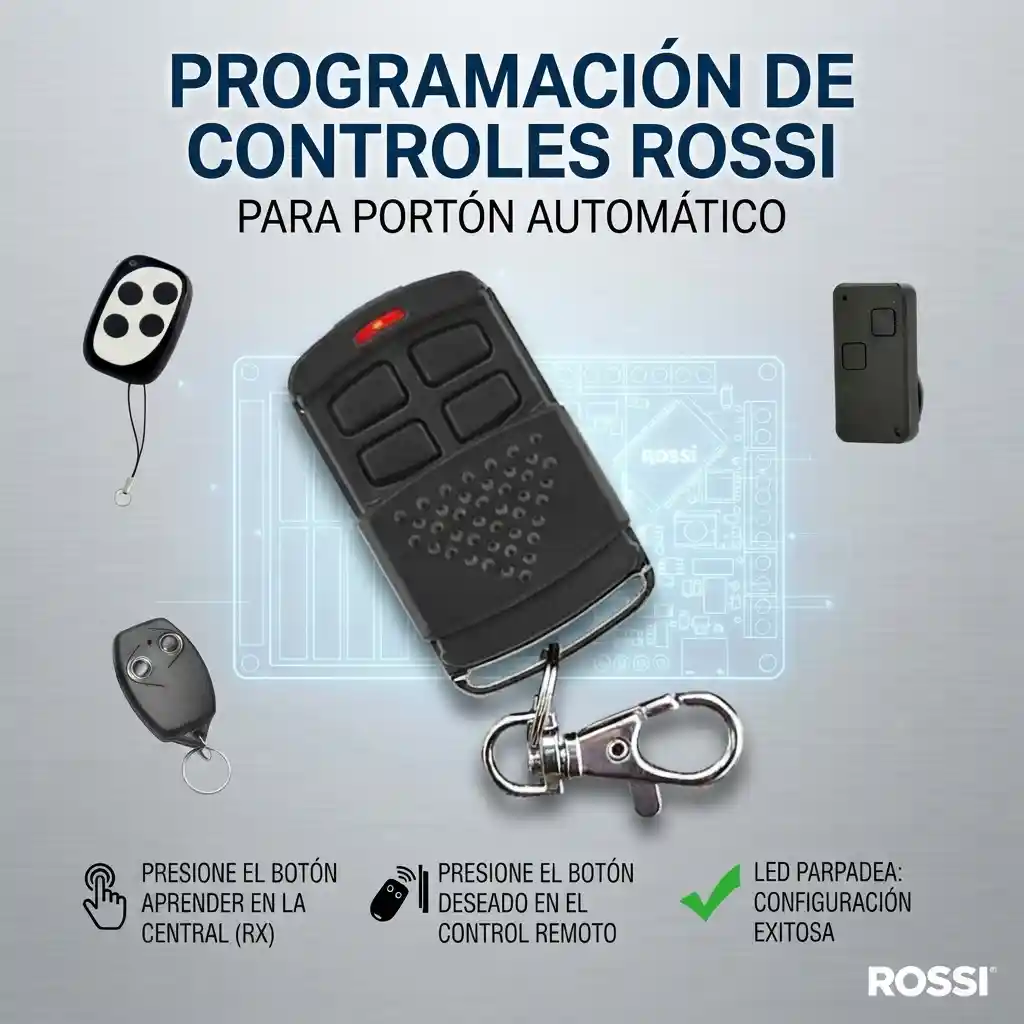 Como programar control remoto Rossi GA19 - eRF20