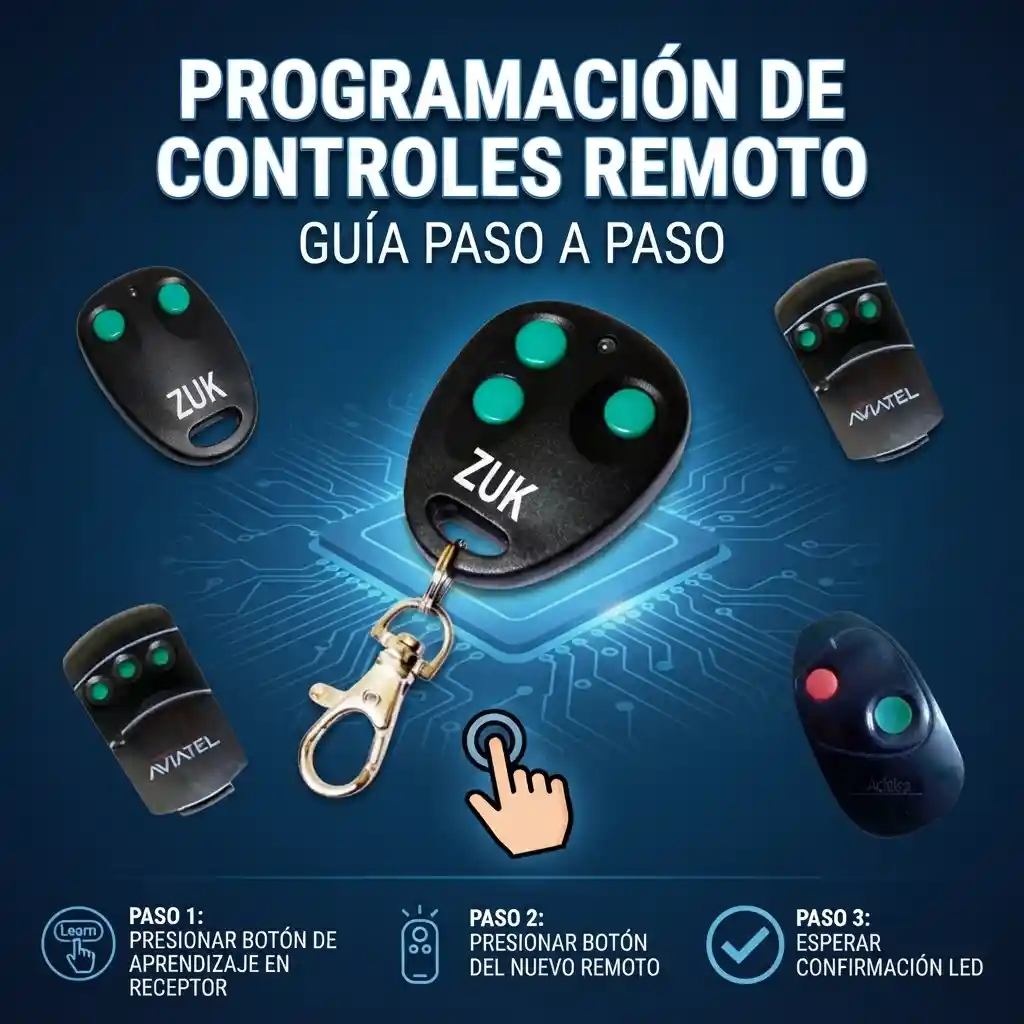 Como programar control remoto para Aviatel 306Mhz - 388Mhz