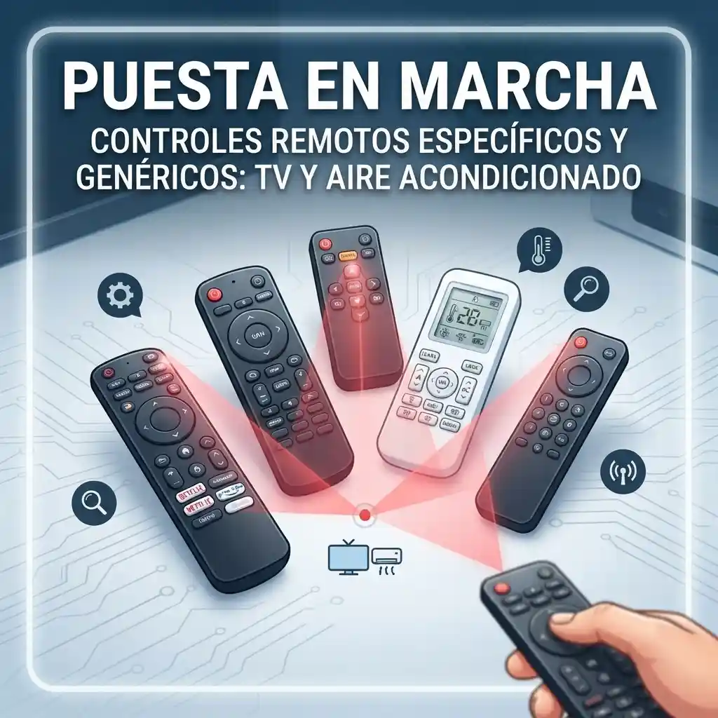 Puesta en marcha de controles remotos especificos genericos